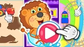 Играем в пазлы Львёнок Котёнок Играем в пазлы