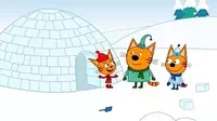 Снежный домик Три кота Снежный домик