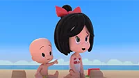 День на пляже Клео и Кукин День на пляже